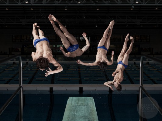 Li Feng Yang New Zealand Olympic Diver - Brett Stanley Advertising Photographer